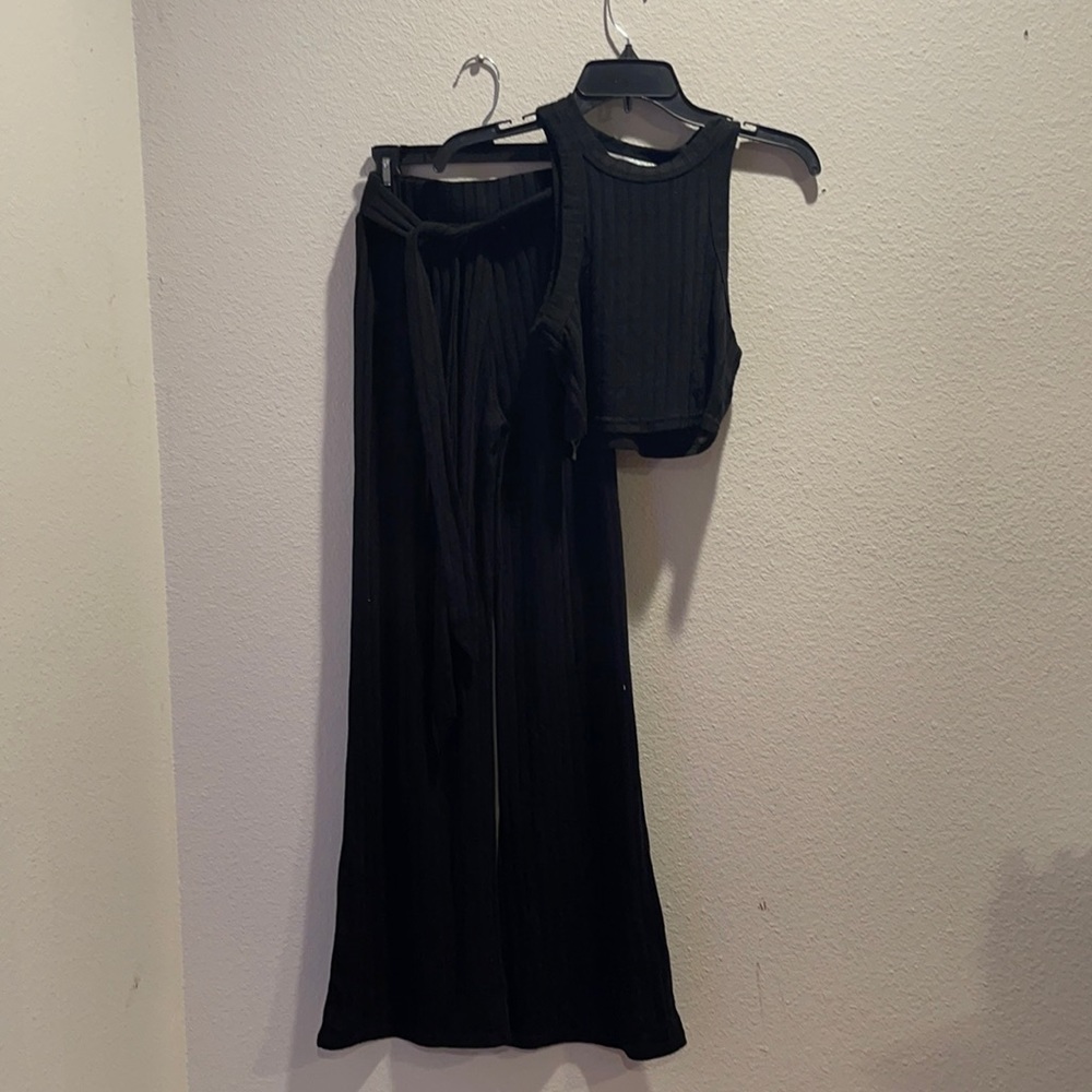 black jumpsuit